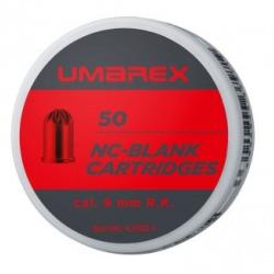 50 Cartouches de D&eacute;fense �Umarex' Cal. 9 mm 380 RK &agrave; Blanc  REVOLVER