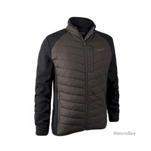 VESTE MATELASSEE BI MATIERE DEERHUNTER MOOR PADDED BROWN