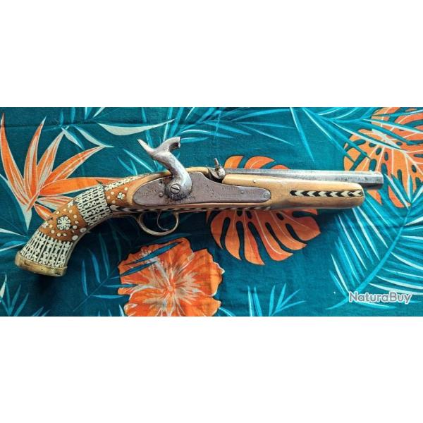 Pistolet � percussion Ottoman  d�but XIX -�me-(livraison par Happy post 13�)