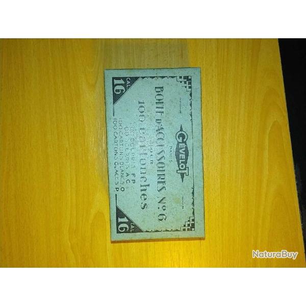 Bo�te d'accessoires n 6 Gevelot - cal 16