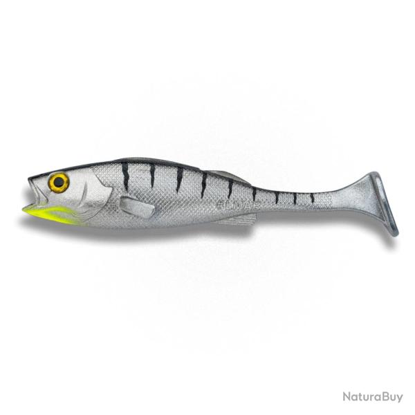 Leurre Souple LMAB Barsch Kofi Perch Shad 14cm Chrome Tiger