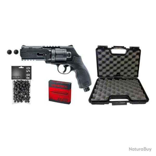 PACK PRET A TIRER T4E TR50 (HDR50) CAL 50 - 7.5 J (100 BILLES, 5 CART CO2, MALLE