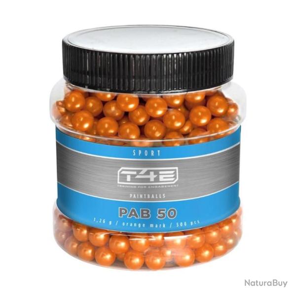 BILLES PAINTBALL BIO ORANGE CAL 50 SPORT PAB 50 X500