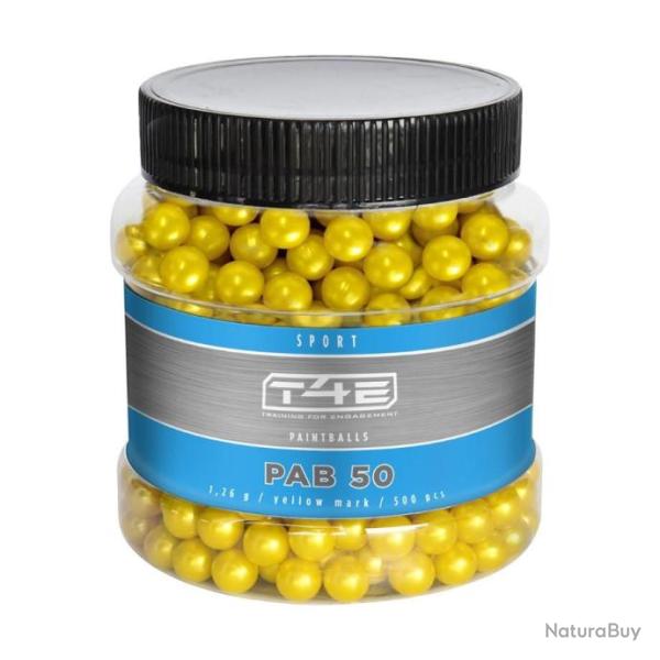 BILLES PAINTBALL BIO JAUNE CAL 50 SPORT PAB 50 X500