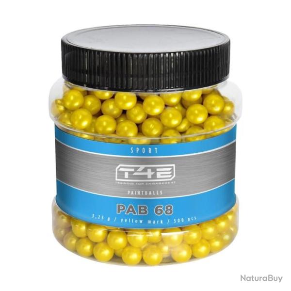 BILLES PAINTBALL BIO JAUNE CAL 68 SPORT PAB 68 X500