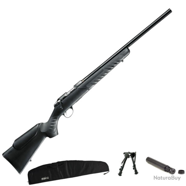 Pack Carabine Sako Quad Heavy Barrel synth�tique - Cal. 22 LR - 22 LR / 56 cm