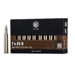 Cartouches RWS 7x65 R KEGELSPITZ HUNTING 10,5g / 162gr - Boite de 20
