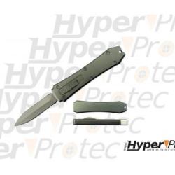 Petit OTF automatique lame double tranchant avec couleurs aux choix - Grise