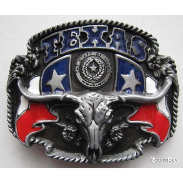 BOUCLE DE CEINTURE TEXAS - LONGHORN - Ref.13