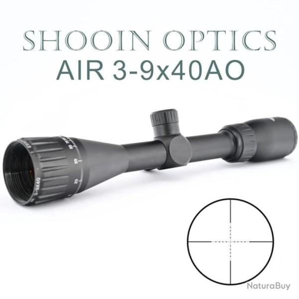 SHOOIN Optics Lunette de Vis�e 3-9X40 AO Tube 25.4MM Paiement en 3 ou 4 fois - LIVRAISON GRATUITE !!