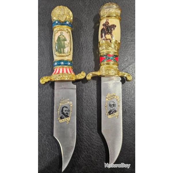 Peu courant lot de couteaux g�n�ral lee et grant