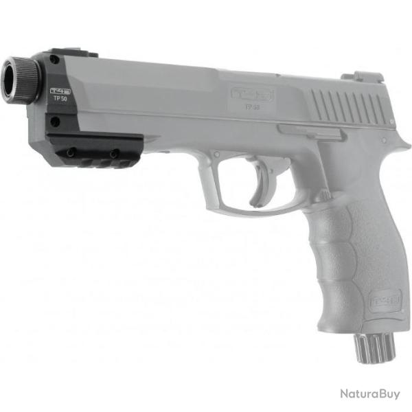 SUPPORT DE FIXATION ACCESSOIRES T4E TP50 AVEC FILETAGE ET BAGUE DE PROTECTION