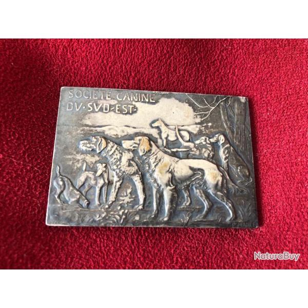 M�daille Ancienne en Cuivre Argent� Sign�e "P.MAHLER" - Exposition de Lyon 1910