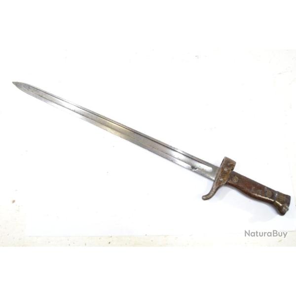 Baionnette berthier mousqueton 1892 15. France WW1 WW2. Sans fourreau