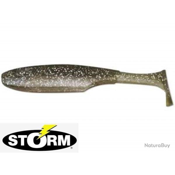 Leurre souple Storm So-Run Superu Shad 4" - 10cm Bulk Silver Shiner par 2