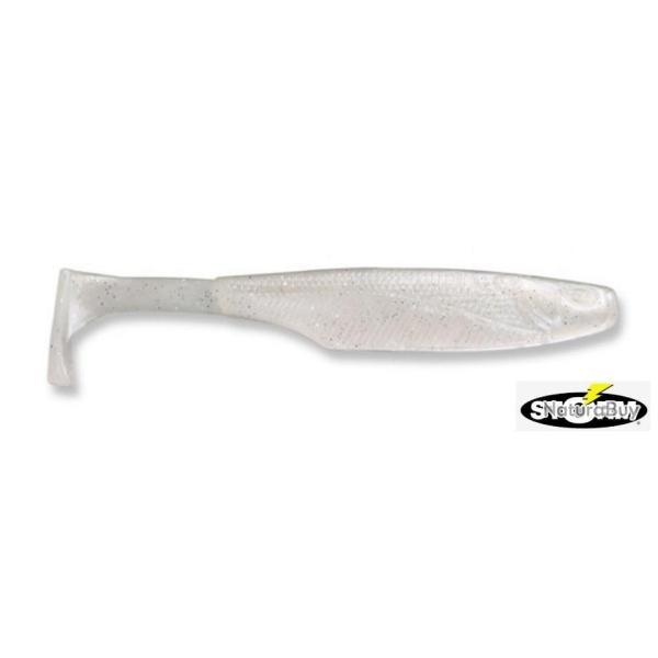 Leurre souple Storm So-Run Superu Shad 4" - 10cm Bulk Pro White par 10