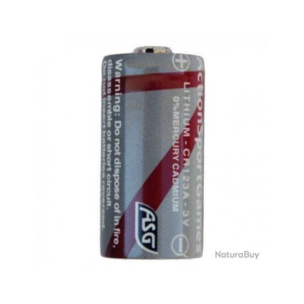 Pile Lithium CR123A 1400 mAh Lithium (ASG)