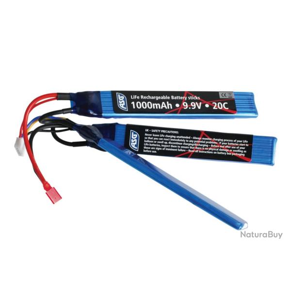 Batterie LiFe 9,9v Triple 1000 mAh T-dean (ASG)