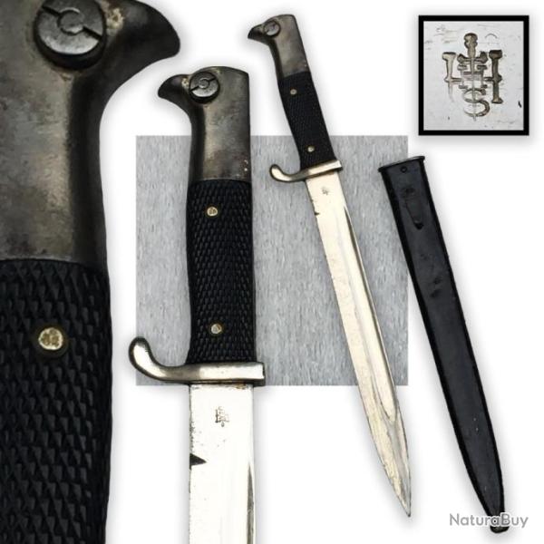 RARE & LUXUEUSE DAGUE/BAIONETTE ALLEMANDE / PRUSSIENNE, '' HORSTER SOLINGEN. '', ORIGINALE #1