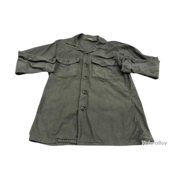 Chemise kaki de l'arm�e de terre am�ricaine  ann�e 70 - Taille S uniquement