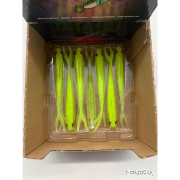 Leurre souple de p�che slick finesse Fox rage chartreuse ayu
