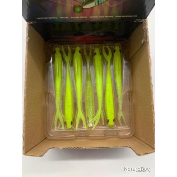 Leurre souple de p�che slick finesse Fox rage chartreuse ayu