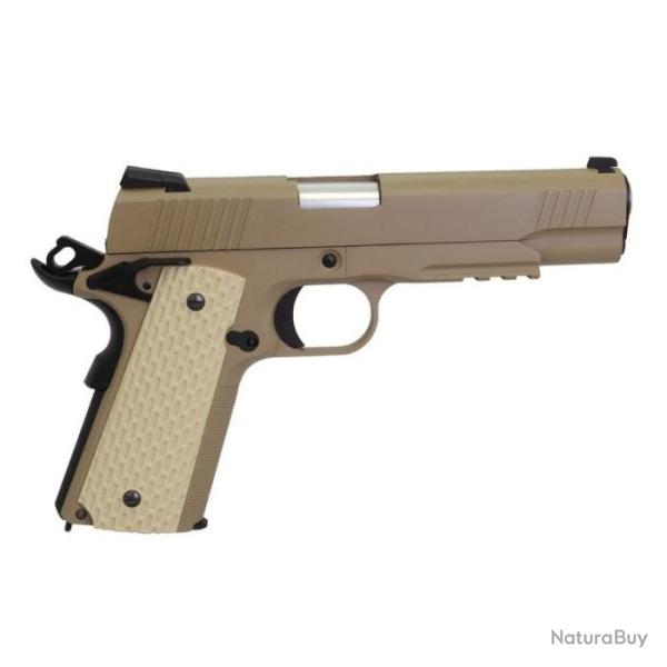 Pistolet WE 1911 Kimber Style Tan Gaz Cal. 6mm - Tan