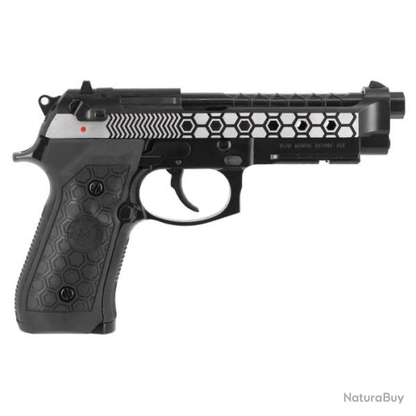 Pistolet WE M9A1 Hex Cut Gen 2 Gaz Cal.6mm - Noir