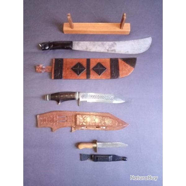 Lot couteaux Afrique cte d ivoire