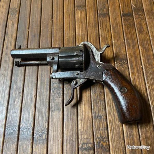 REVOLVER ELG BROCHE 7 mm TYPE LEFAUCHEUX BON FONCTIONNEMENT