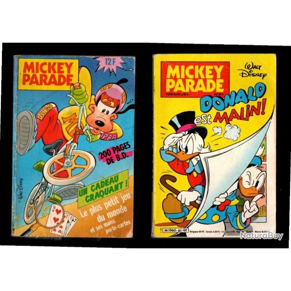 mickey parade lot de 6 livres walt disney
