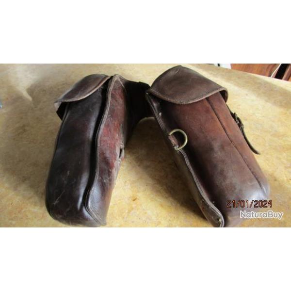 fontes cavalerie officier ABC selle premi�re seconde guerre ww1 ww2 1GM 2 GM cuir �pais Fran�ais FR