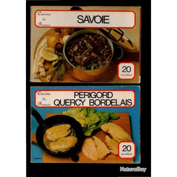 cuisine de france volume 1 et 9 savoie, perigord quercy bordelais