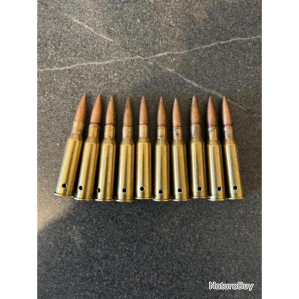 Lot de 10 cartouche neutralis�e 7,62x54r mosin nagant dragunov