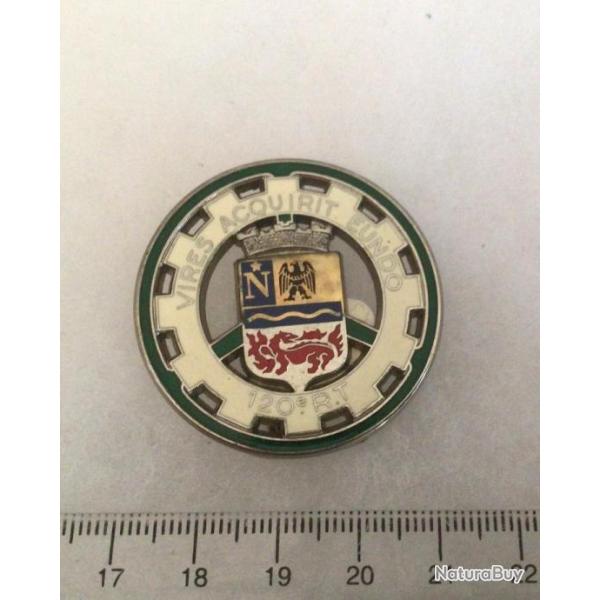 FRANCE TRAIN - Insigne 120� R�giment du Train avec devise VIRES ACQUIRIT EUNDO