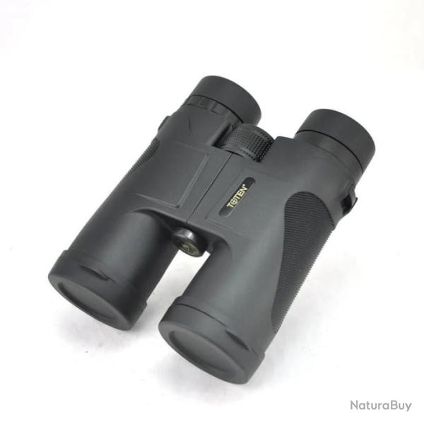 TOTEN Jumelles 10x42 BAK4 Noir - LIVRAISON GRATUITE !!