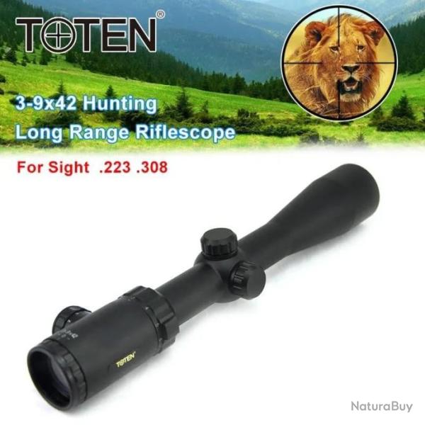 TOTEN Lunette de Vise 3-9x42 Rticule Lumineux paiement en 3 ou 4 fois - LIVRAISON GRATUITE !!