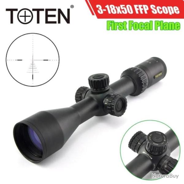 TOTEN Lunette de Vise 3-18x50 Longue Porte paiement en 3 ou 4 fois - LIVRAISON GRATUITE !!