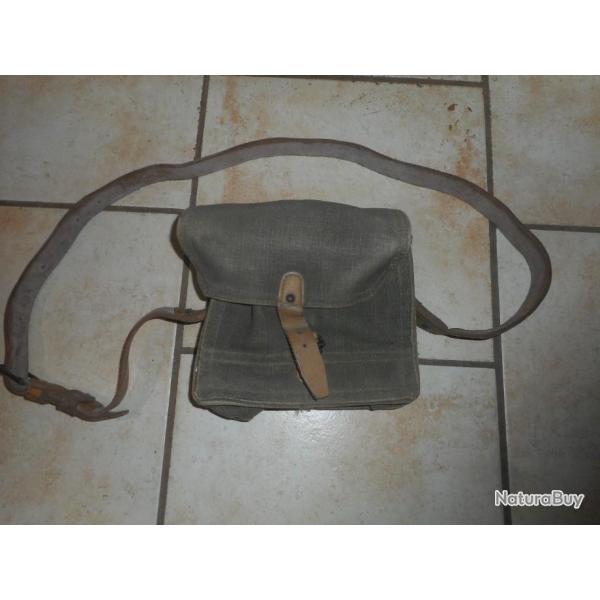 porte chargeur FM 24/29 toile et cuir arm�e fran�aise N�3