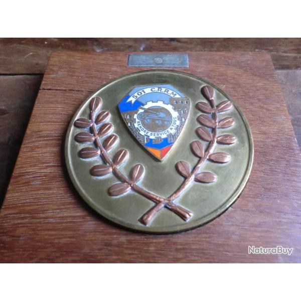 COFFRET MEDAILLE INSIGNE EMAIL  501eme C R R M
