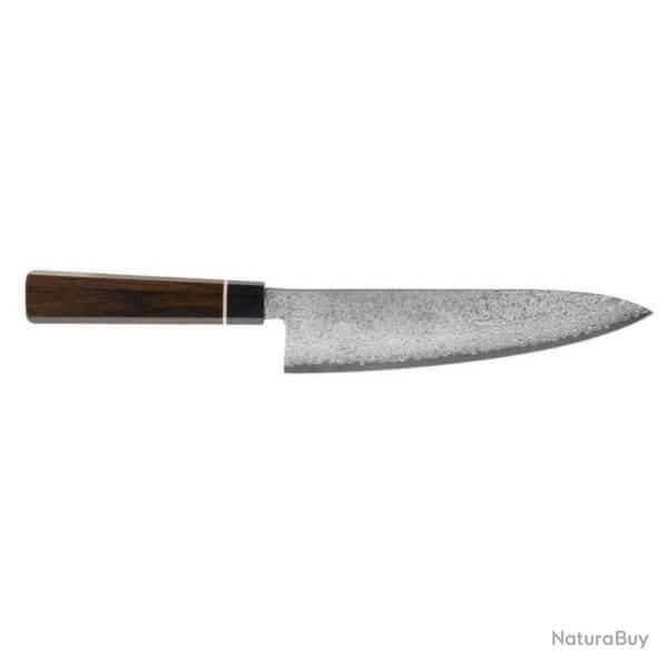 SUN.BD05 Couteau chef japonais Suncraft Senzo Damas