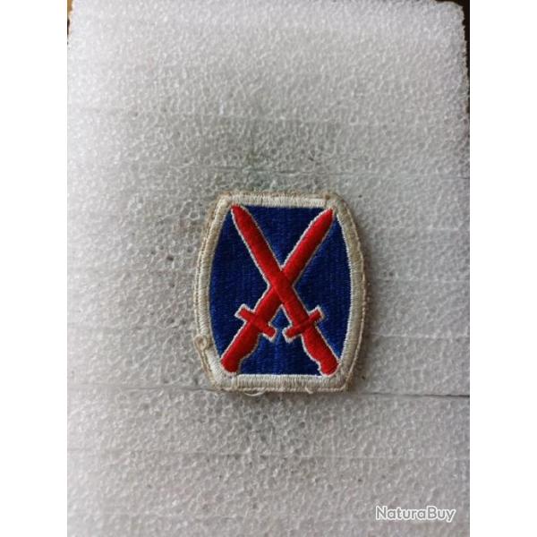 Patch arm�e us 10th INFANTRY DIVISION  ww2 original 2