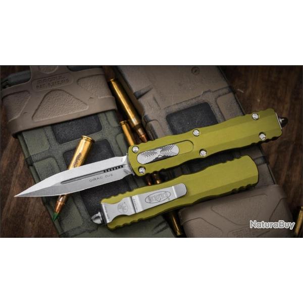 Couteau Automatique Microtech 225-10 Dirac AUTO OTF Double Edge Dagger Manche OD Made USA MCT22510OD
