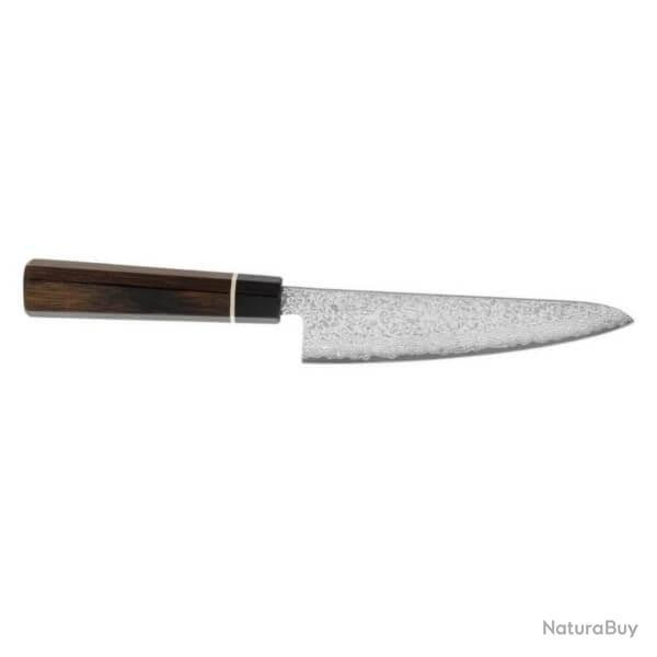 SUN.BD03 Couteau japonais Santoku Suncraft Senzo Damas