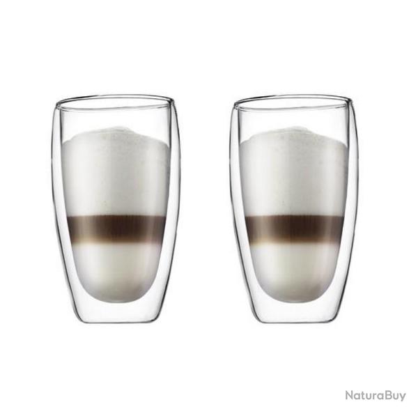 Set de 2 verres "Pavina" transparents, Contenance 45 cl [Bodum]