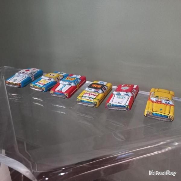 miniature belle petite voiture en fer blanc lithographi   1960