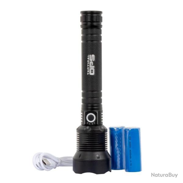 Lampe Led Tactical Ops LED2608 - Torche Zoom 3 modes 2000-10000 Lumens
