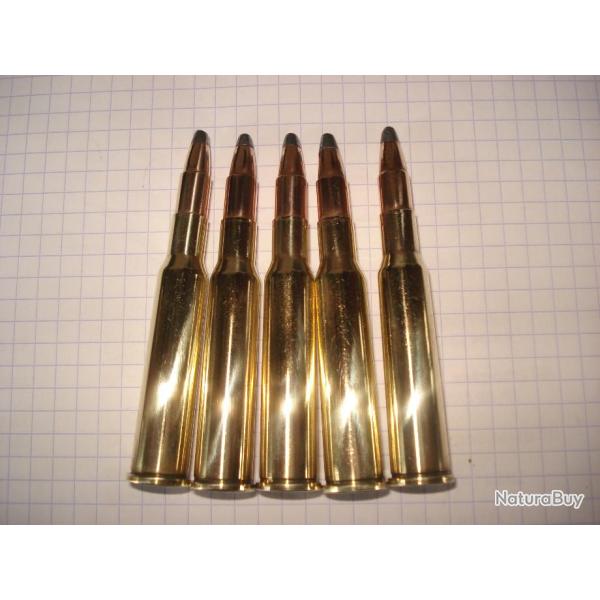 lot de 5 cartouches de 7x57R de marque Sellier et Bellot ogive demi blind�e