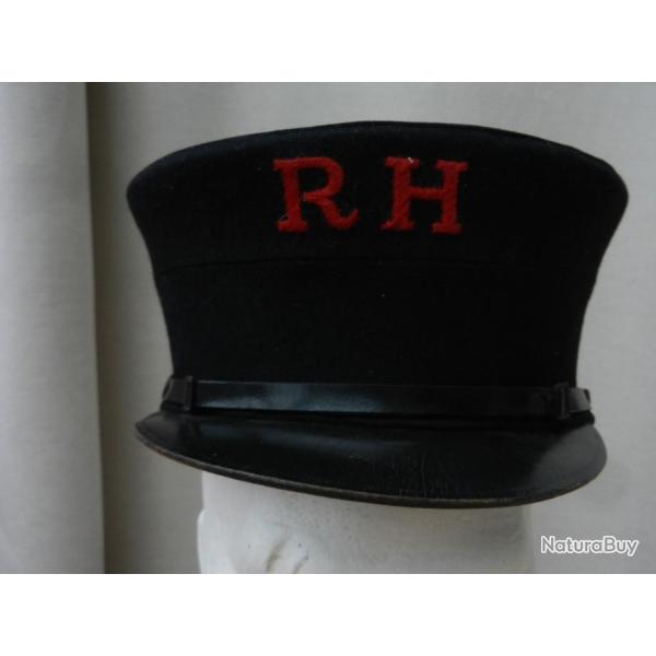 rare ancien k�pi casquette coiffure am�ricaine de m�tier monogramme R I