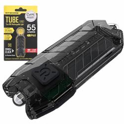 Mini lampe porte-cl&eacute;s noir 55 lumens avec c&acirc;ble d'alimentation inclus - Nitecore